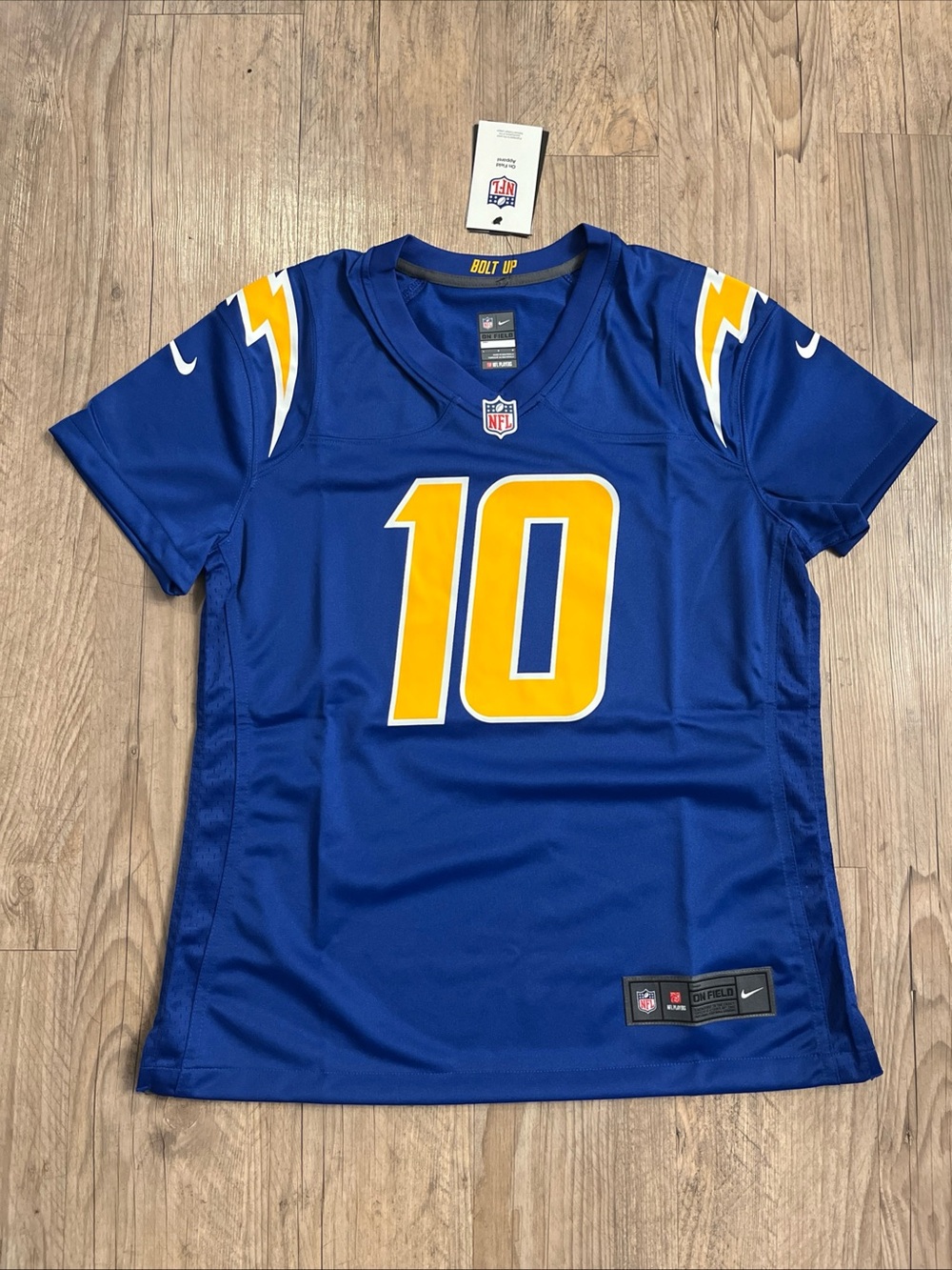 NWT Nike Los Angeles Chargers Justin Herbert Game Jersey Women's Royal Size L